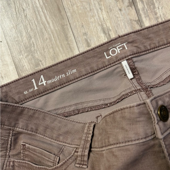 LOFT Modern Slim Corduroy Pants - Picture 5 of 7